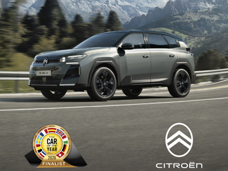 New Citroën C5 Aircross finalist for the prestigious 'car of the year 2026' award!