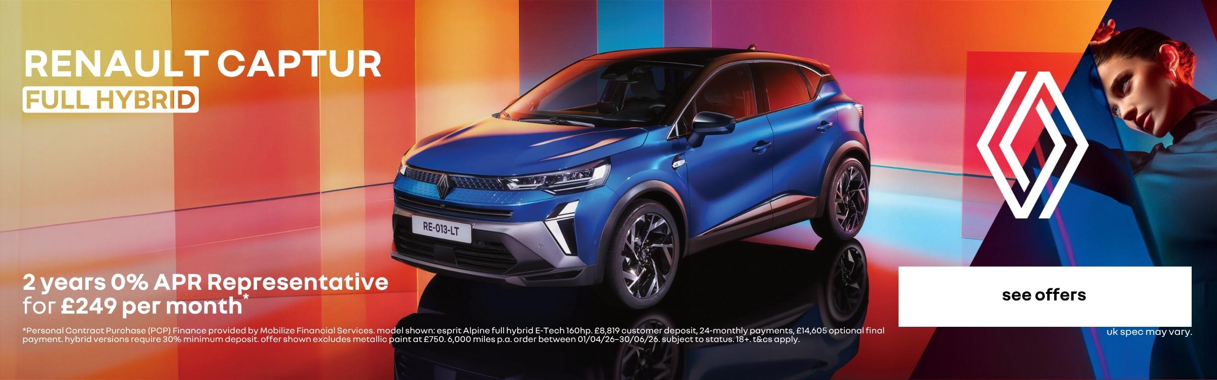 Captur E-Tech Finance PCP Offer