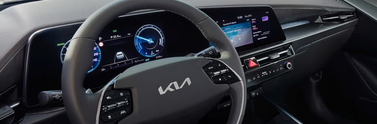 Kia Niro Hybrid Steering Wheel And Dashboard