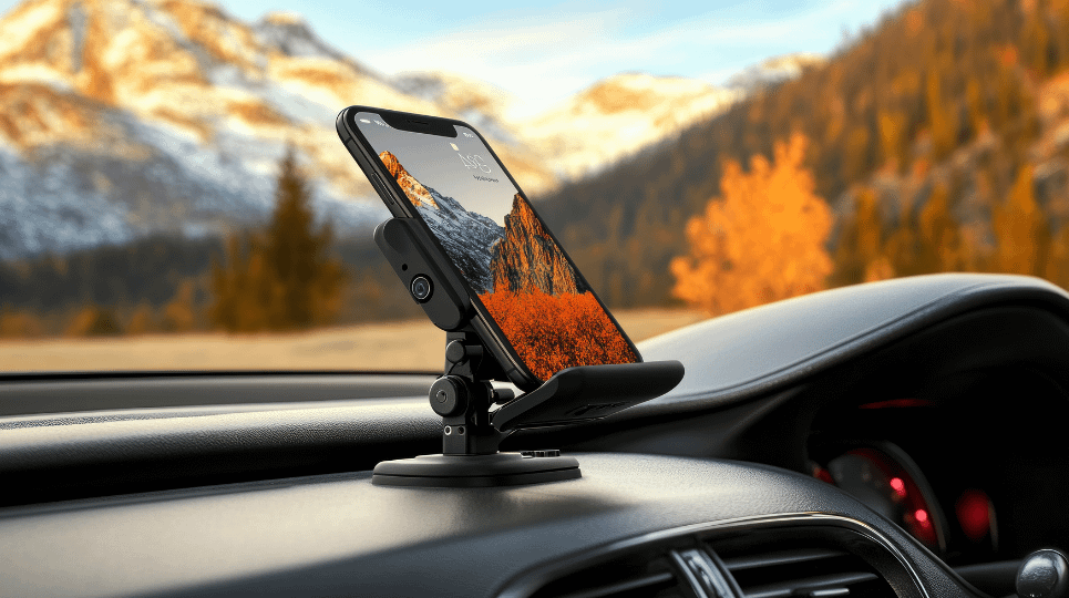 smartphone car mount on dash
