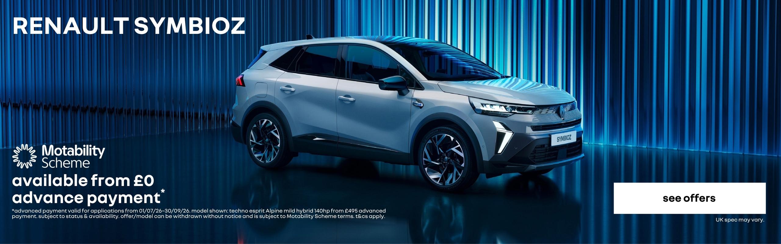 Renault Symbioz 0% PCP Finance Deal | Gravells