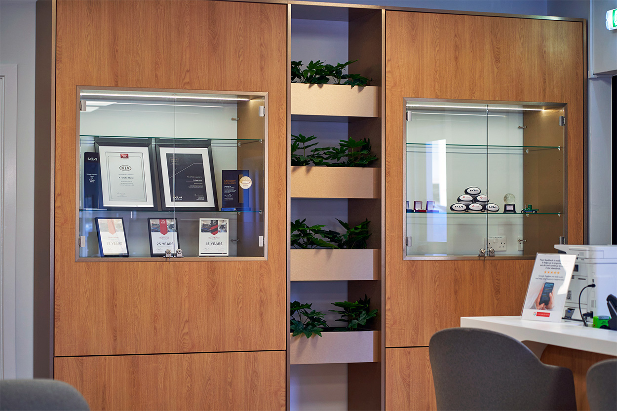Kia award cabinet