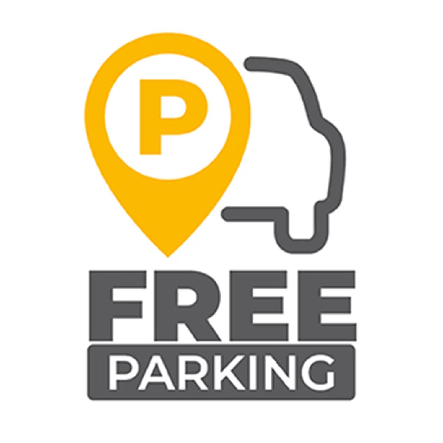 icon of a car with a 'P' sign for parking