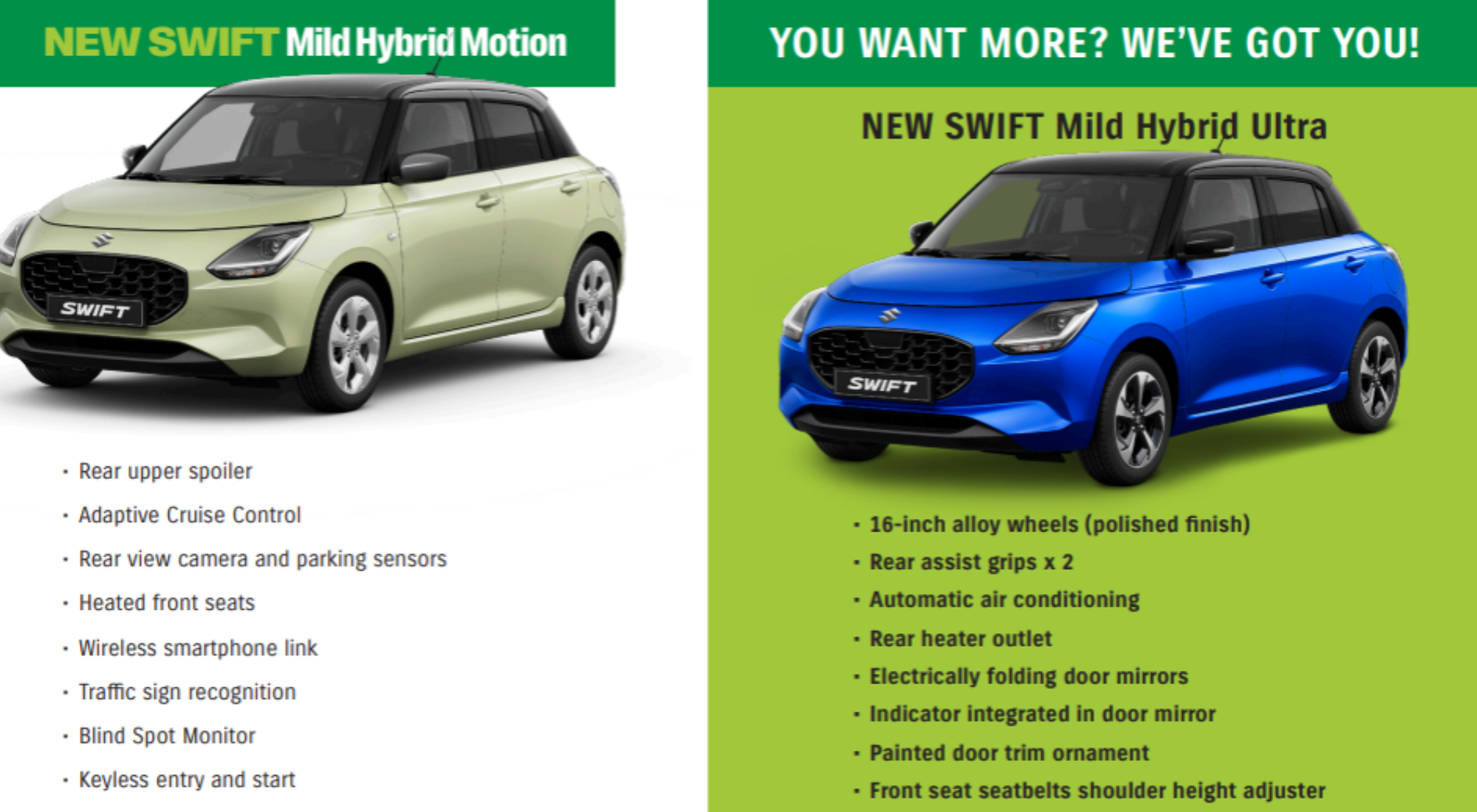 Suzuki Swift mild hybrid motion
