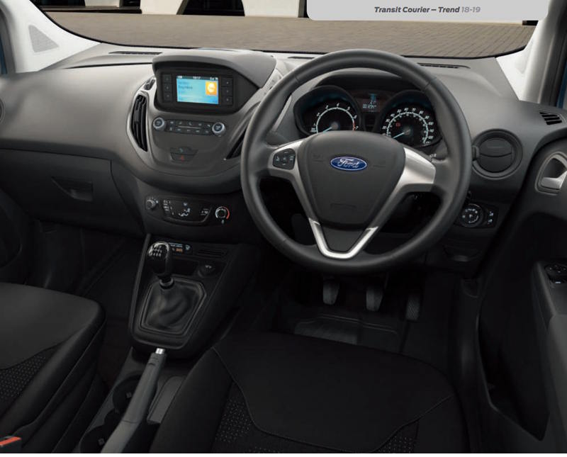 interior of ford transit