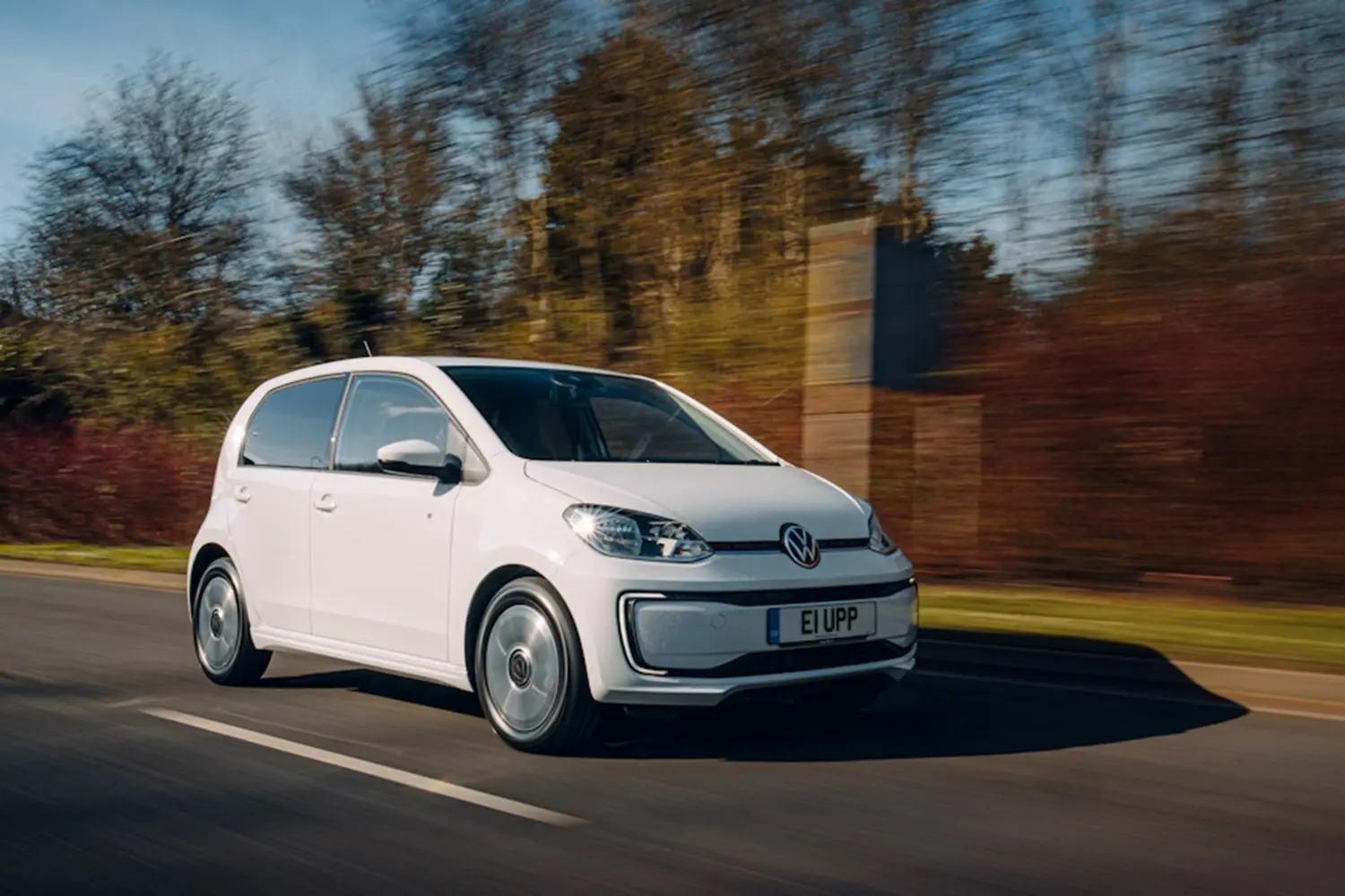 White Volkswagen e-UP