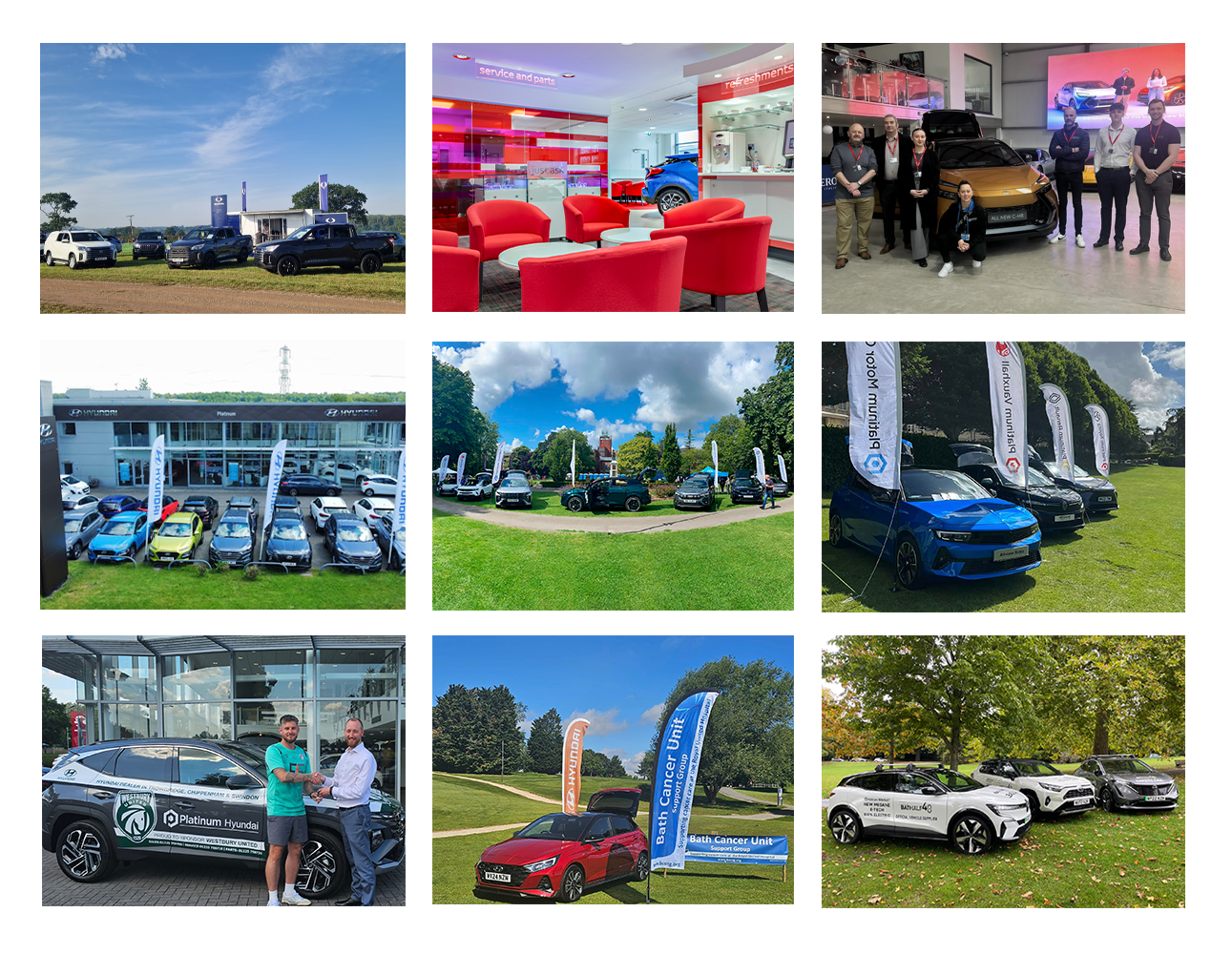 grid of images of the group