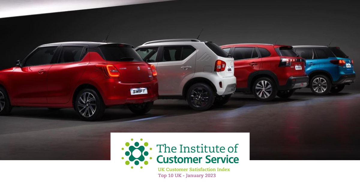 Suzuki Top Automotive Brand For UKCSI For The Sixth Time Rowes