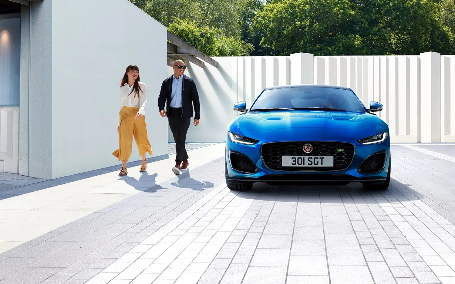 Blue Jaguar Exterior