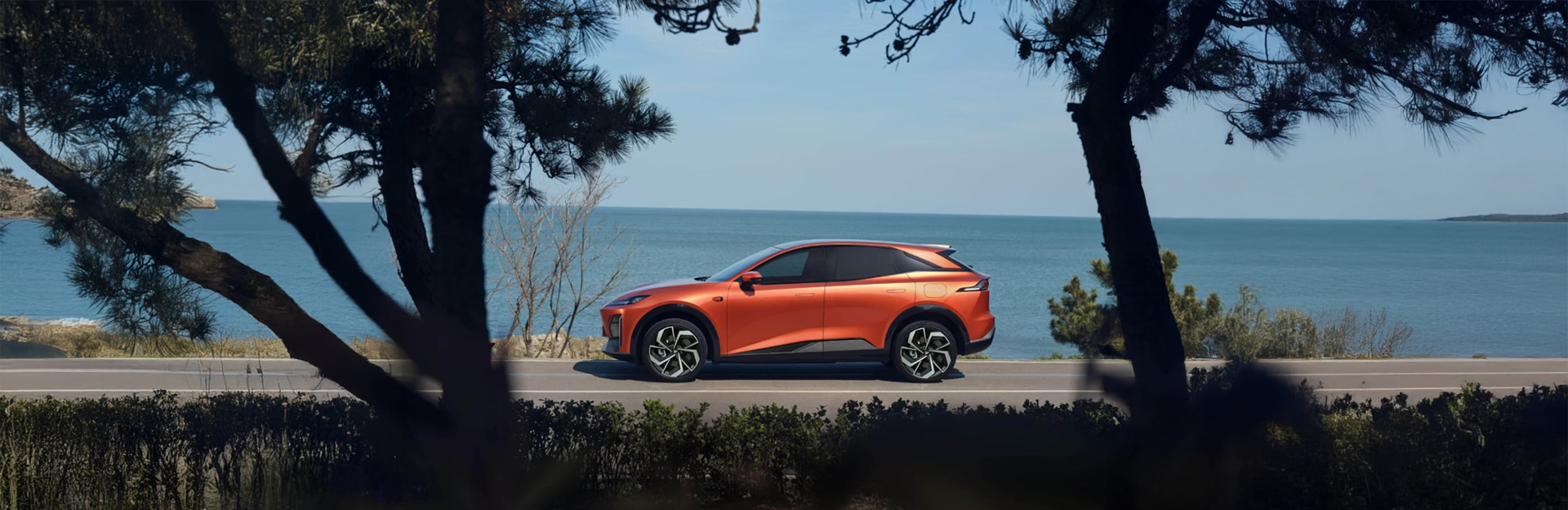 changan Deepal s07 in orange