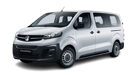 Silver Vauxhall Vivaro Life.