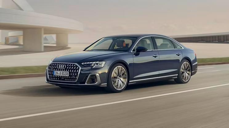 Blue Audi