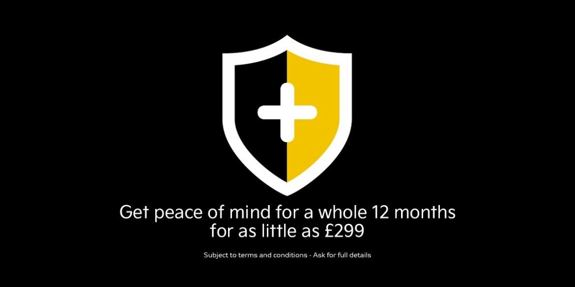 Twelve-month vehicle protection package available from £299, providing added peace of mind for motorists.