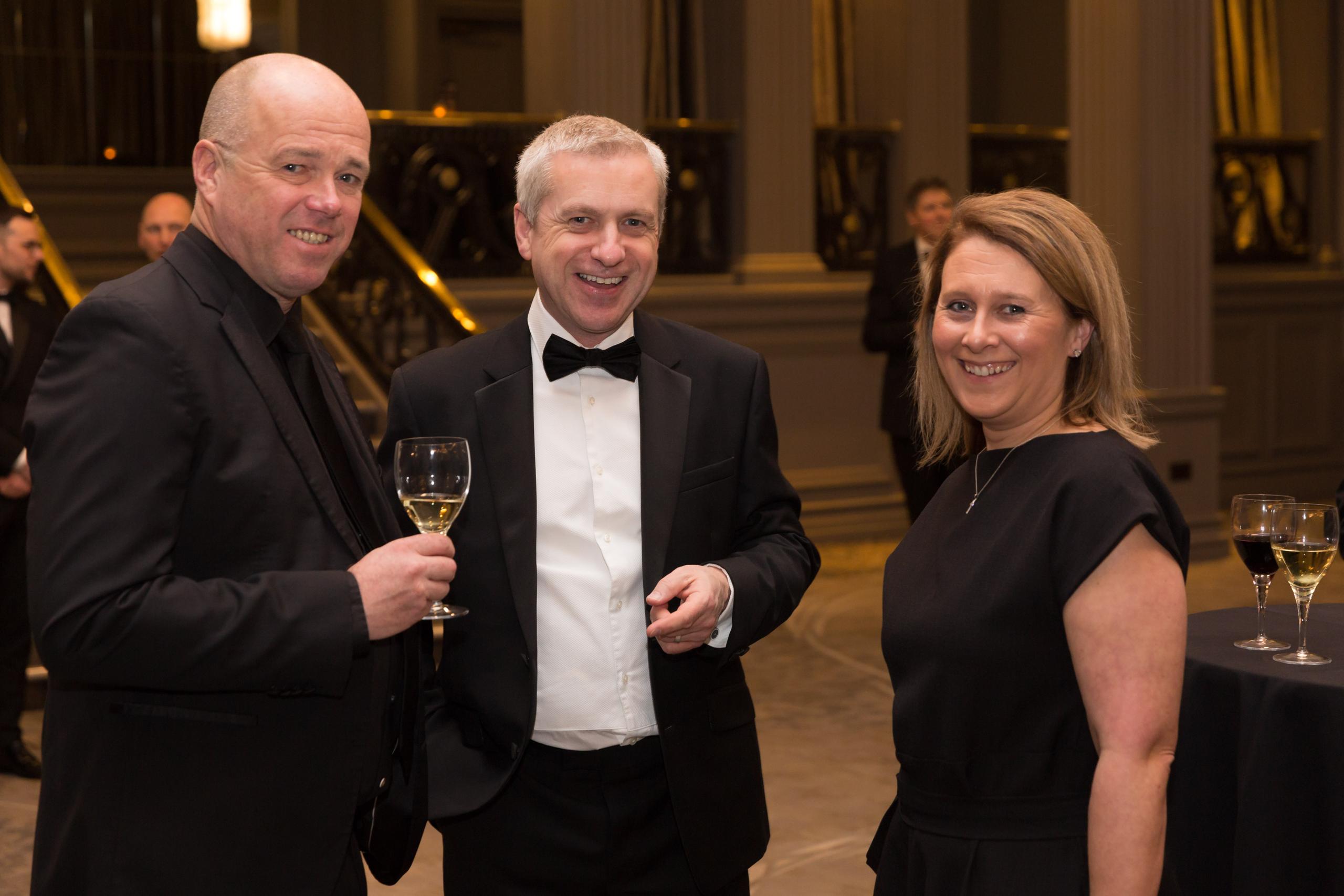 Chris and Becky with United Trust Bank's Paul Barter