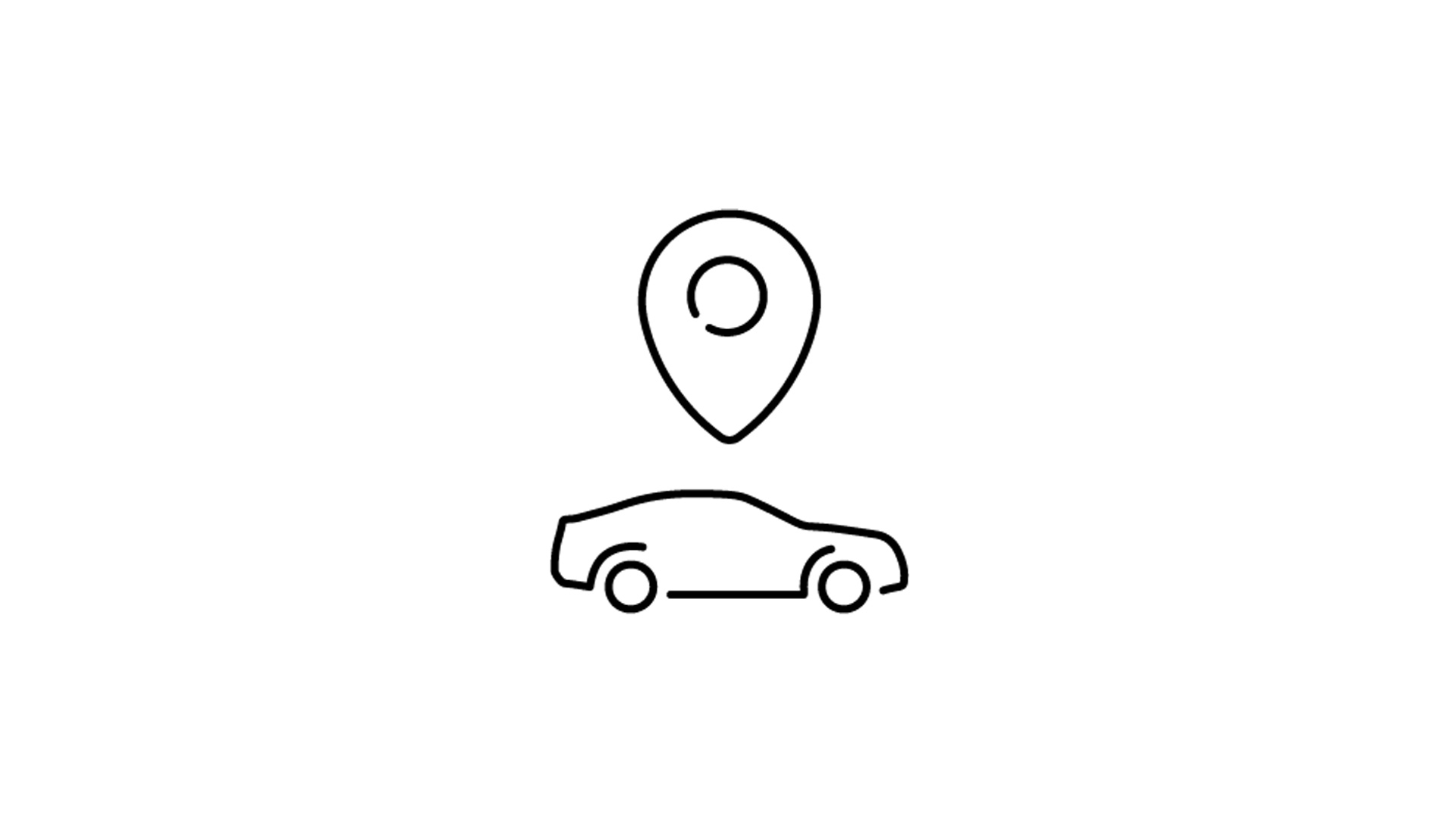 car with pin above icon