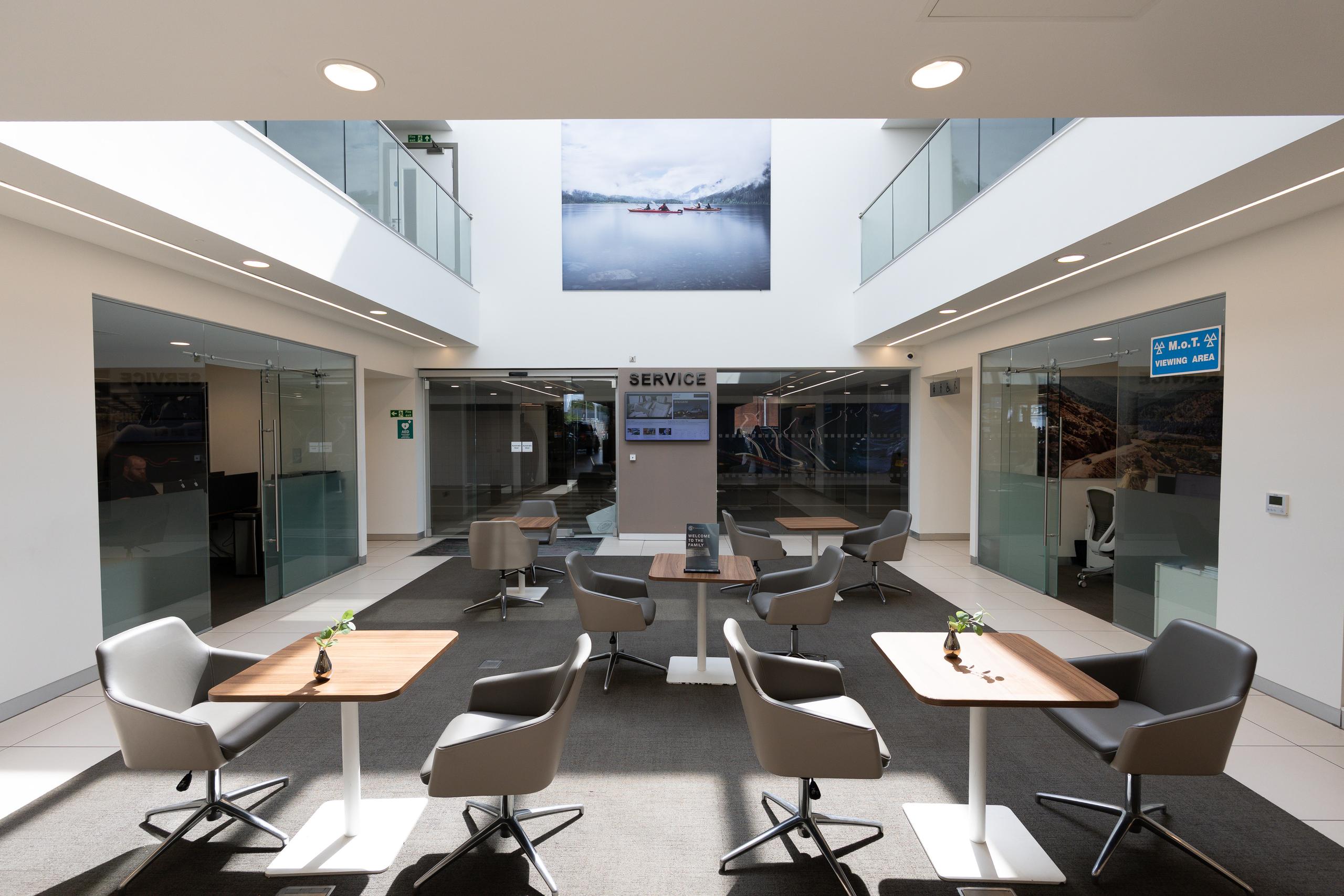Sinclair Land Rover Service Centre Waiting Room
