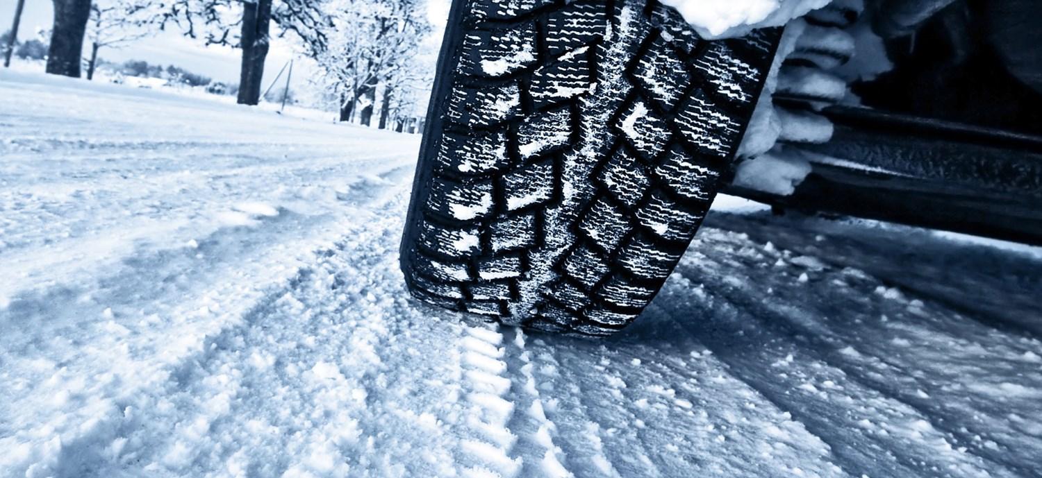 Tyre driving in snow