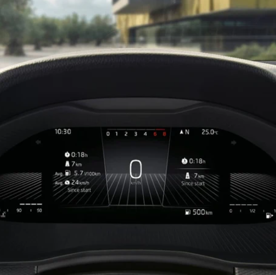 SKODA Kamiq Digital instrument display