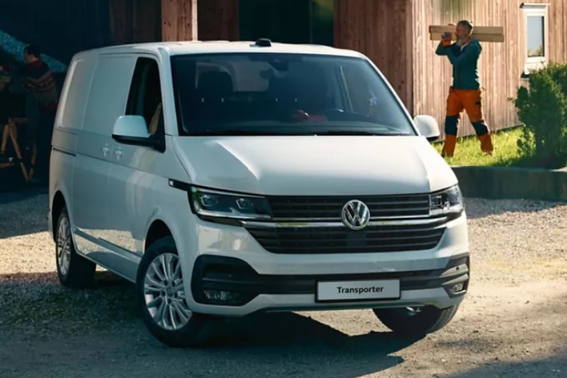 Silver Volkswagen Transporter
