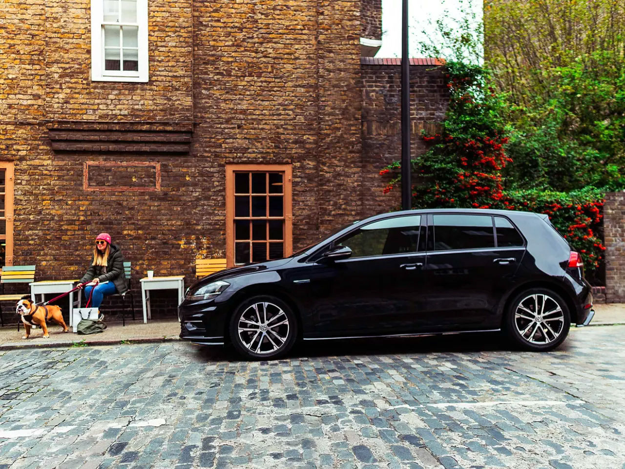 Black Volkswagen Side View