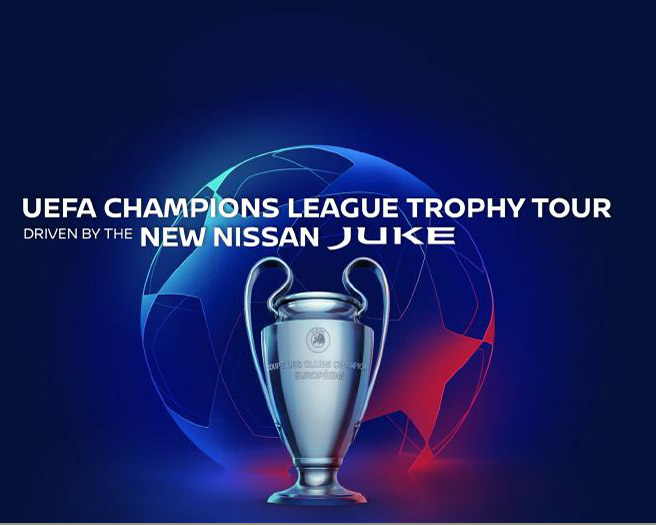 Next Generation Nissan Juke Drives the 2019/20 Uefa Champions League Trophy Tour