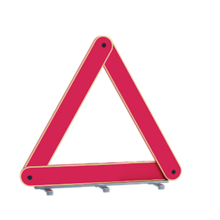 Roadside warning sign