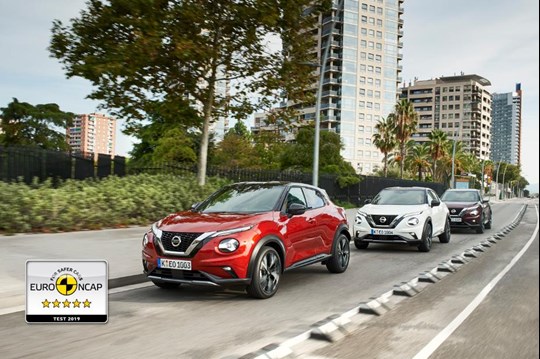 Top Euro NCAP 2019 safety rating for New Nissan JUKE