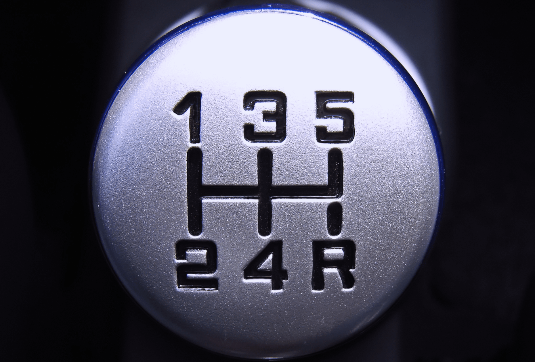 manual gear stick in a car