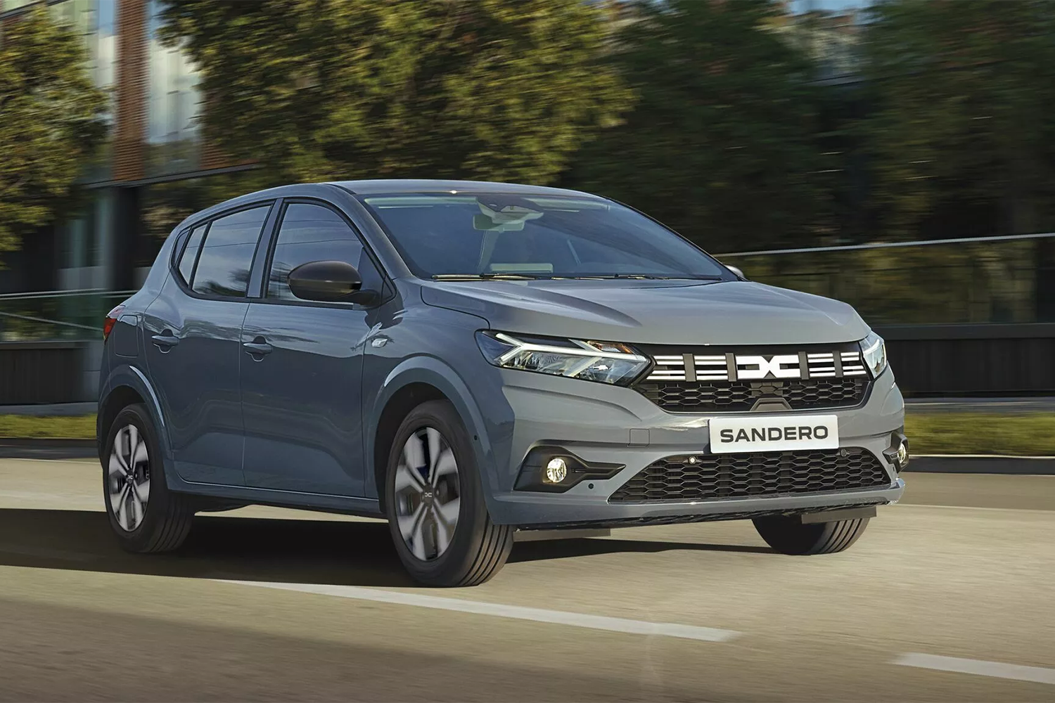 Grey Dacia Sandero Exterior