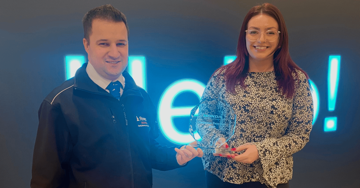 Rowes Honda Plymstock Customer Retention Award Winners Rowes