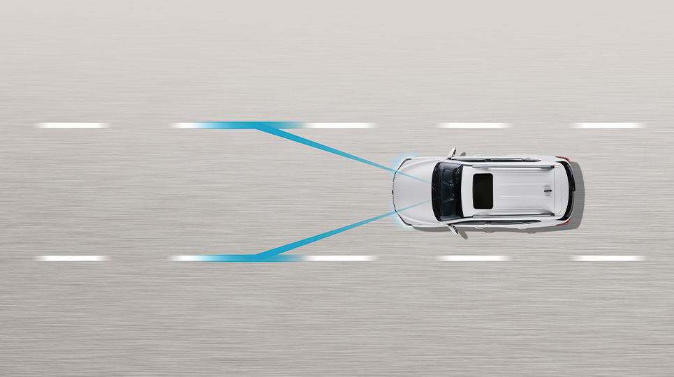 ssangyong diagram showing lane departure warning