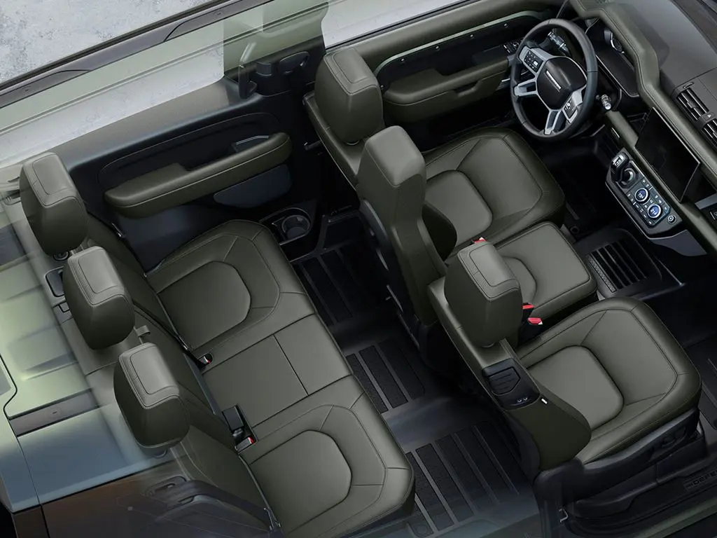 Land Rover Defender 6 seat layout