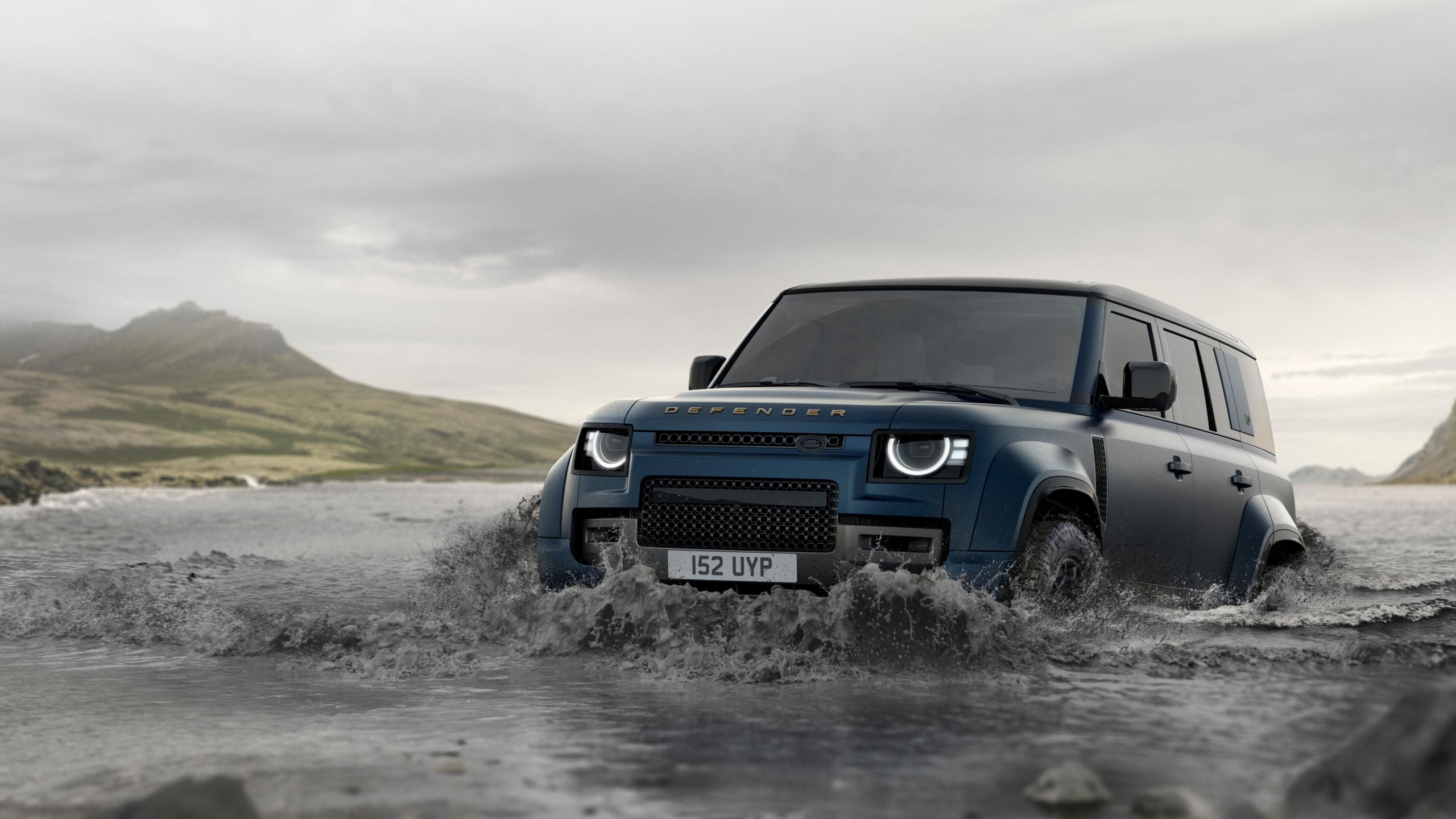 Land Rover in water
