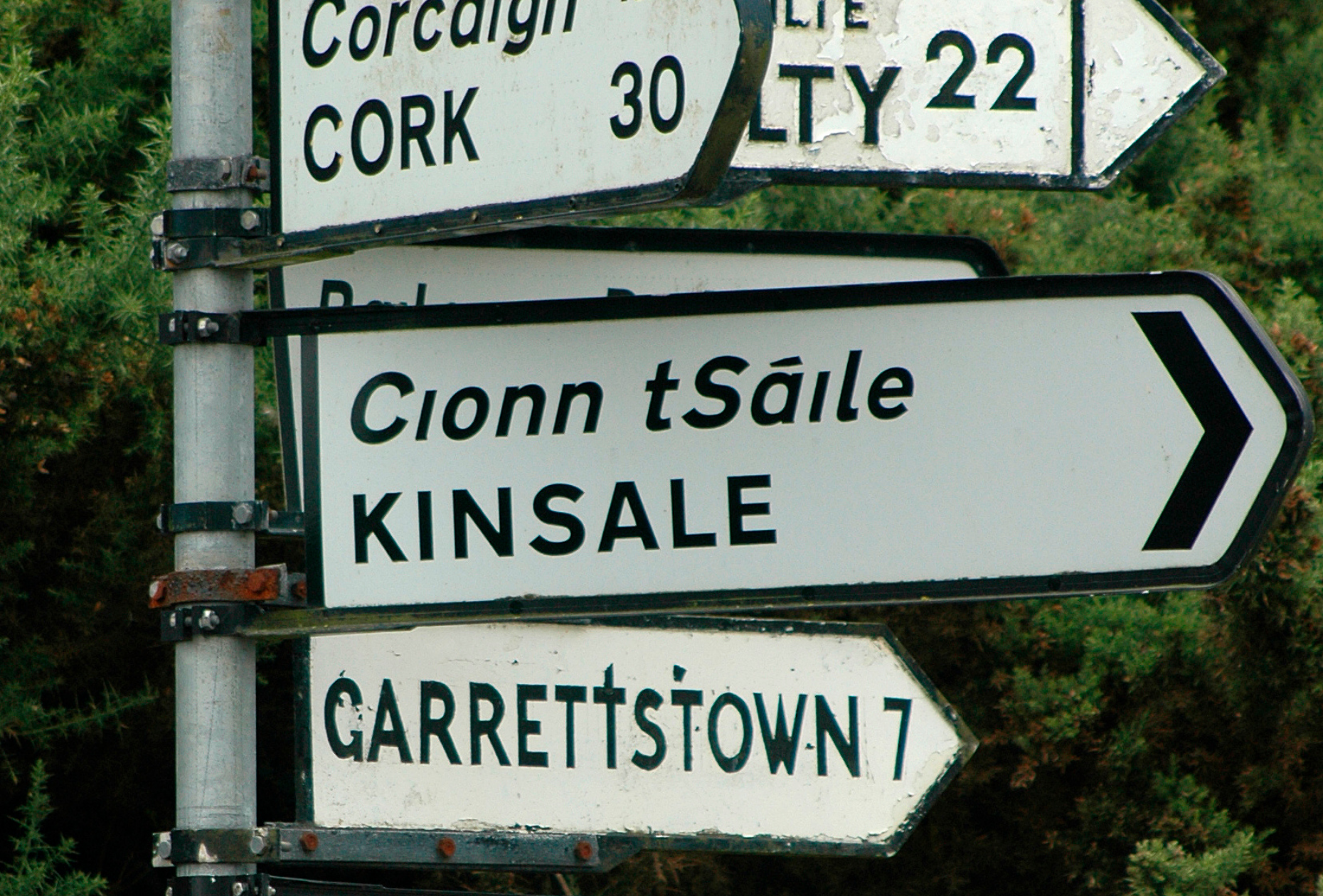 Road signs in Ireland