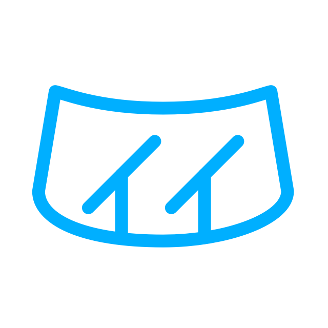 Windscreen wipes icon