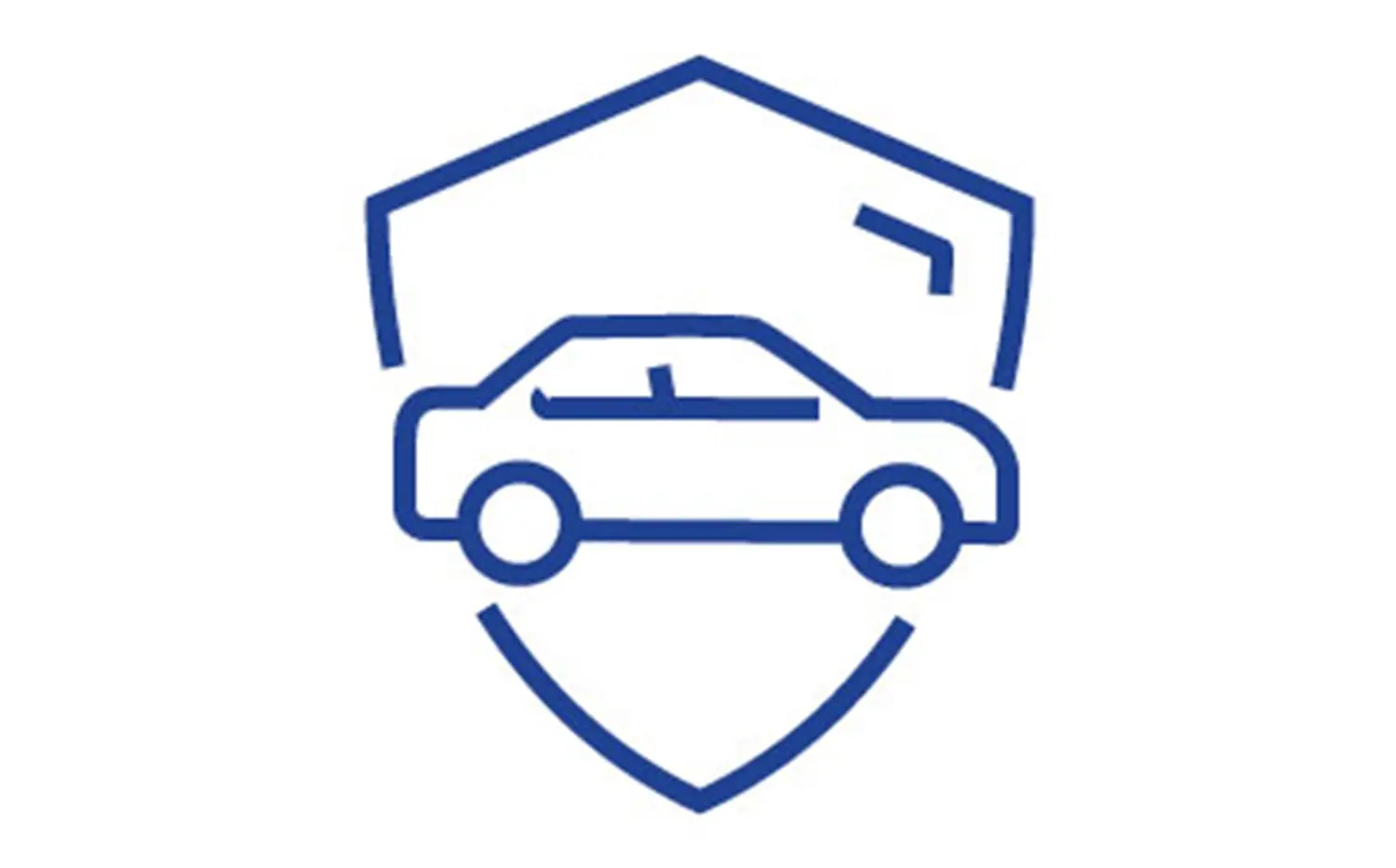 Car in a shield logo