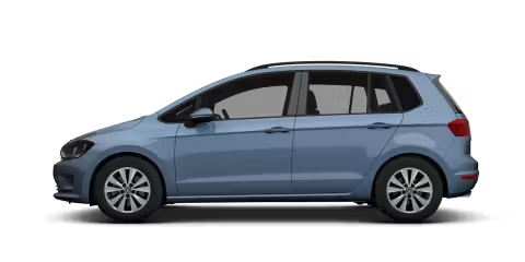 Light Blue Volkswagen Golf SV Side View