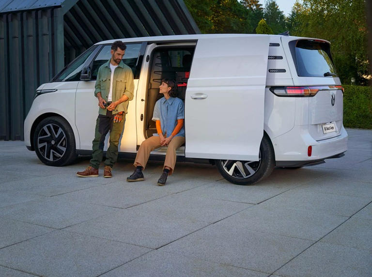 White ID Buzz Cargo Side View