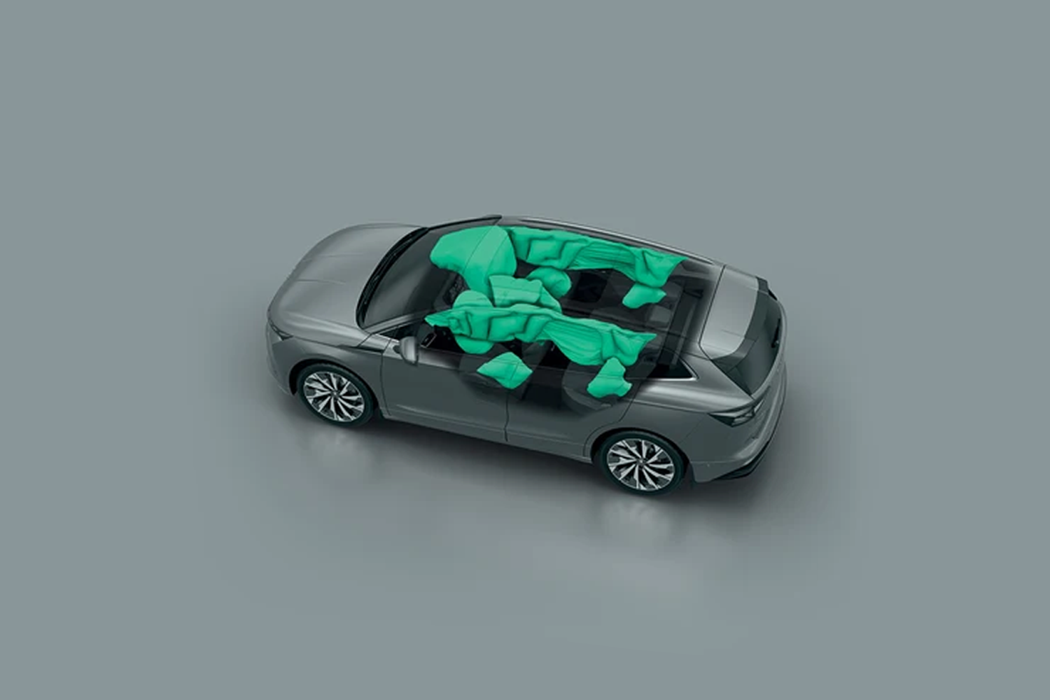 seven airbags in the new skoda enyaq