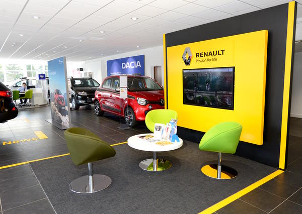 Renault dealership interior
