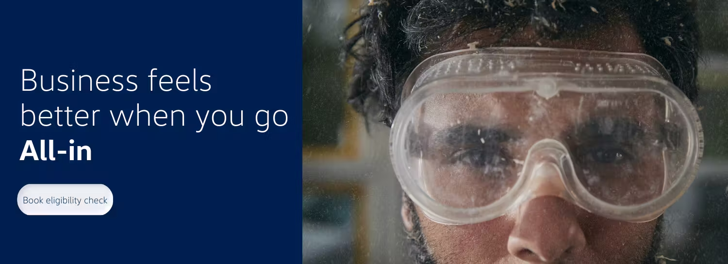 Volkswagen Mechanic Wearing Safety goggles