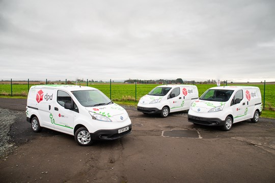 Nissan Supplies DPD With 300 Electric E-NV200 Vans