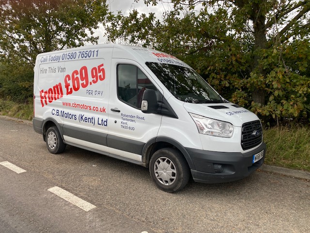 Ford Transit L2 H2 Van Hire Ford Dealership, Tenterden C B Motors Kent
