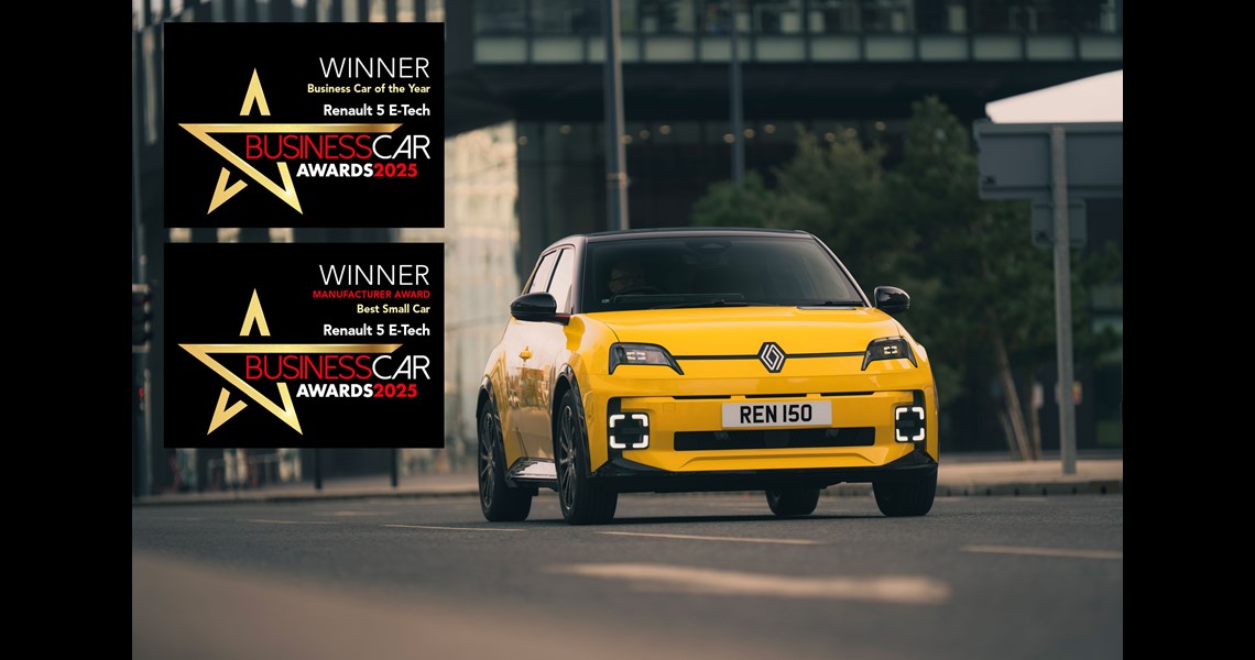 RENAULT 5 E-TECH ELECTRIC WINS TWICE AT THE 2025 BUSINESS CAR AWARDS, INCLUDING OVERALL ‘BUSINESS CAR OF THE YEAR’