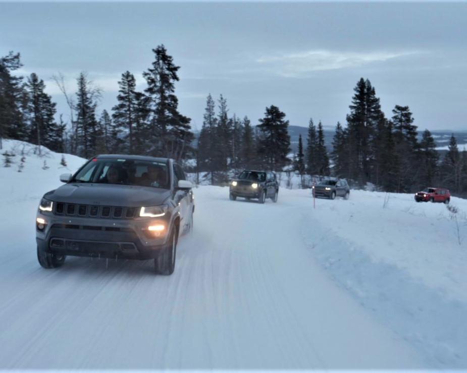 Testing Times for the New Jeep Renegade and Compass 4xe in Arjeplog