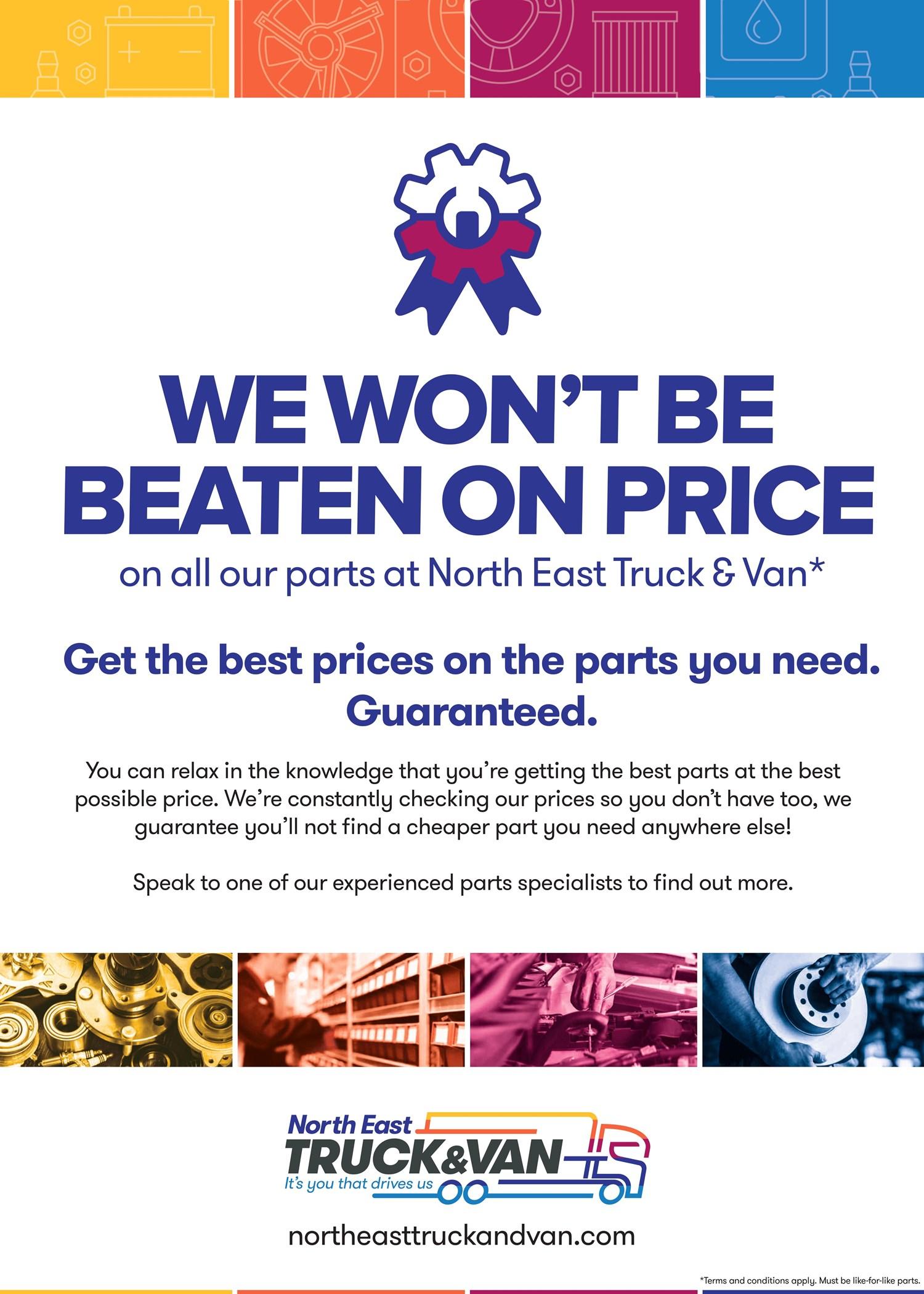 North East Truck & Van Parts Price guarantee