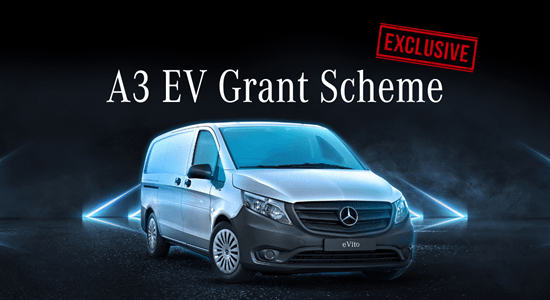 Drive away in a brand new Electric Vito for just £150 p/m +VAT*