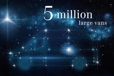 Production anniversary in Düsseldorf: 5,000,000 vans with the three-pointed star
