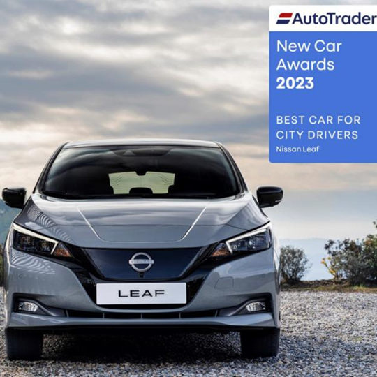 Nissan LEAF voted ‘Best Car for City Drivers’ at the Auto Trader New Car Awards 2023