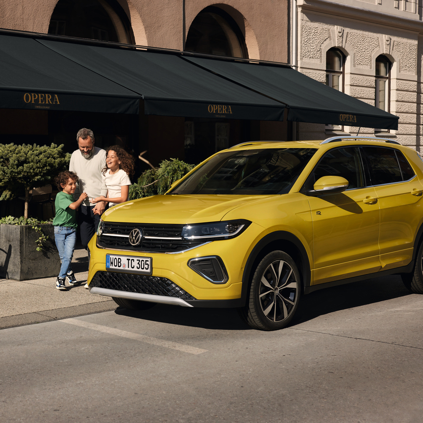 Yellow Volkswagen T-Cross